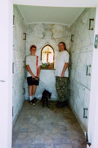 Me and Bear, and Zulie...near Mount Madonna.